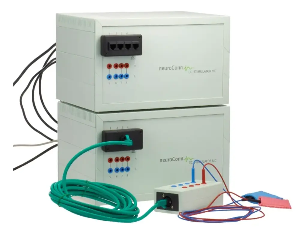 neuroConn DC-STIMULATOR MC with control unit and electrode cables